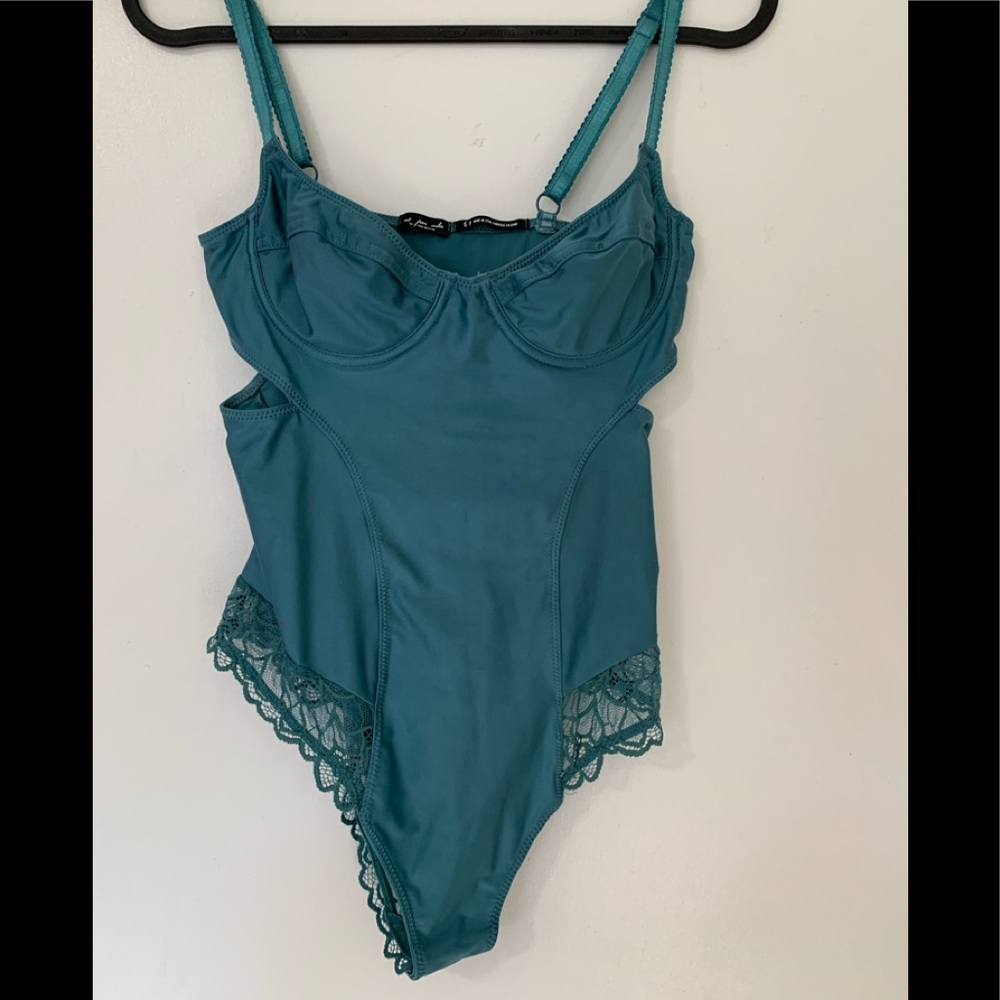 UO Out from Under a Little Spicy Bustier Bodysuit